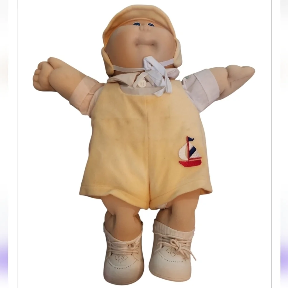 Vintage 1982 Cabbage Patch Kids Preemie Doll Xavier Roberts Blue Signature - Picture 10 of 14